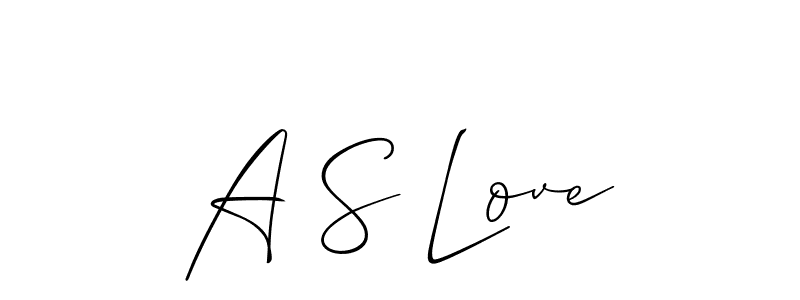 You can use this online signature creator to create a handwritten signature for the name A S Love. This is the best online autograph maker. A S Love signature style 2 images and pictures png