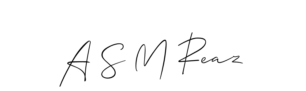 Similarly Allison_Script is the best handwritten signature design. Signature creator online .You can use it as an online autograph creator for name A S M Reaz. A S M Reaz signature style 2 images and pictures png