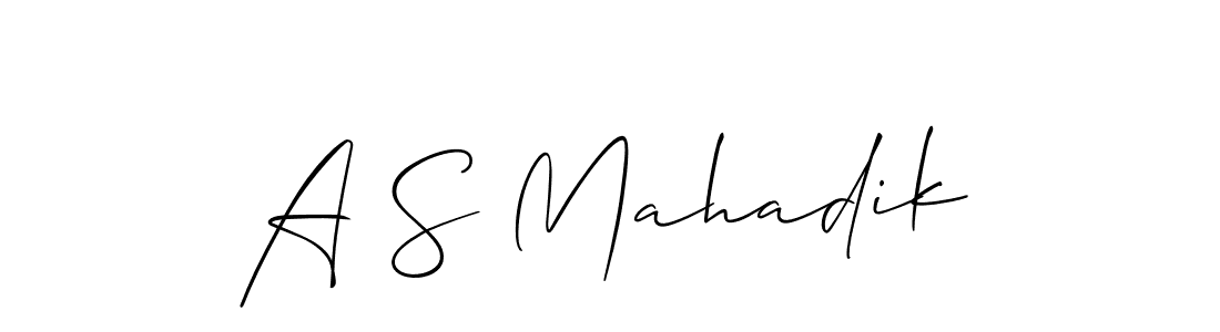 Make a short A S Mahadik signature style. Manage your documents anywhere anytime using Allison_Script. Create and add eSignatures, submit forms, share and send files easily. A S Mahadik signature style 2 images and pictures png