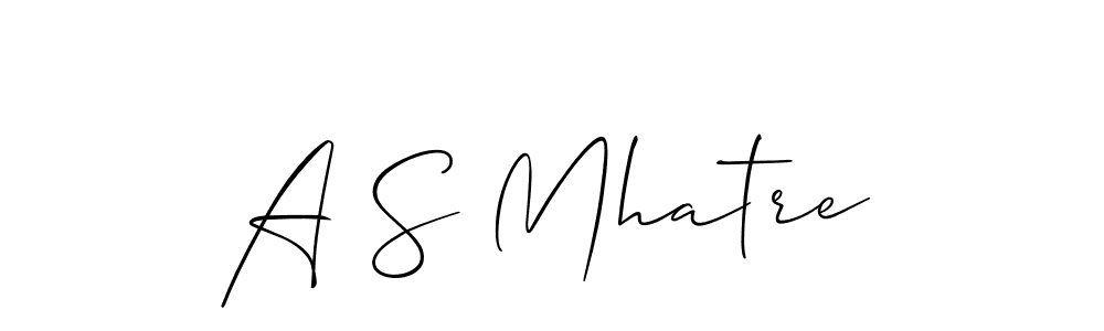 How to Draw A S Mhatre signature style? Allison_Script is a latest design signature styles for name A S Mhatre. A S Mhatre signature style 2 images and pictures png