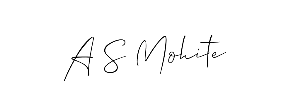 You should practise on your own different ways (Allison_Script) to write your name (A S Mohite) in signature. don't let someone else do it for you. A S Mohite signature style 2 images and pictures png