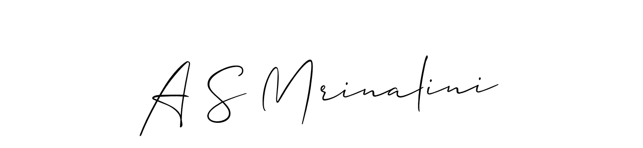 You can use this online signature creator to create a handwritten signature for the name A S Mrinalini. This is the best online autograph maker. A S Mrinalini signature style 2 images and pictures png