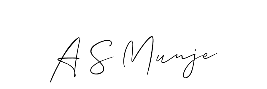 if you are searching for the best signature style for your name A S Munje. so please give up your signature search. here we have designed multiple signature styles  using Allison_Script. A S Munje signature style 2 images and pictures png