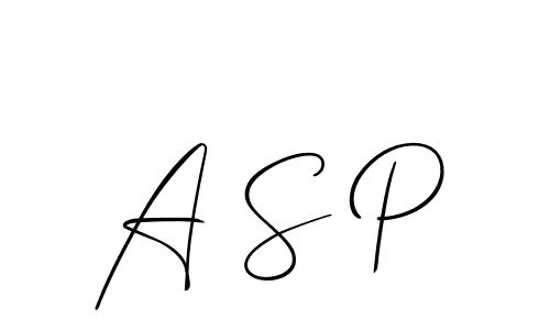 Also we have A S P name is the best signature style. Create professional handwritten signature collection using Allison_Script autograph style. A S P signature style 2 images and pictures png