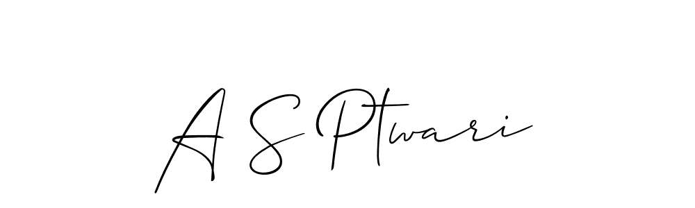 Once you've used our free online signature maker to create your best signature Allison_Script style, it's time to enjoy all of the benefits that A S Ptwari name signing documents. A S Ptwari signature style 2 images and pictures png