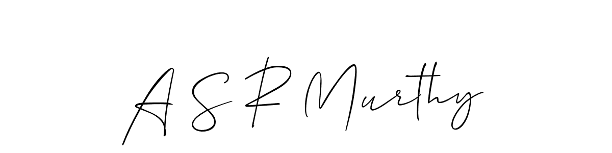 Best and Professional Signature Style for A S R Murthy. Allison_Script Best Signature Style Collection. A S R Murthy signature style 2 images and pictures png