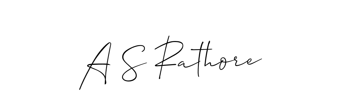 You should practise on your own different ways (Allison_Script) to write your name (A S Rathore) in signature. don't let someone else do it for you. A S Rathore signature style 2 images and pictures png