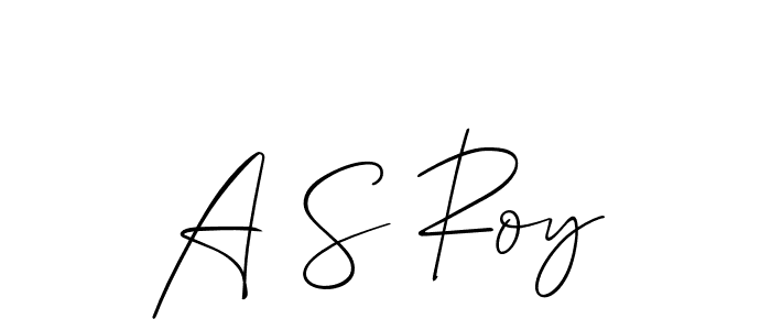 Make a beautiful signature design for name A S Roy. Use this online signature maker to create a handwritten signature for free. A S Roy signature style 2 images and pictures png