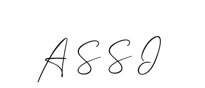 Also we have A S S I name is the best signature style. Create professional handwritten signature collection using Allison_Script autograph style. A S S I signature style 2 images and pictures png