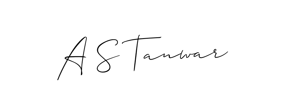 Once you've used our free online signature maker to create your best signature Allison_Script style, it's time to enjoy all of the benefits that A S Tanwar name signing documents. A S Tanwar signature style 2 images and pictures png