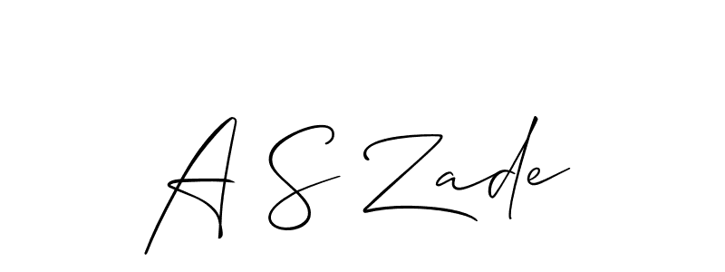 See photos of A S Zade official signature by Spectra . Check more albums & portfolios. Read reviews & check more about Allison_Script font. A S Zade signature style 2 images and pictures png