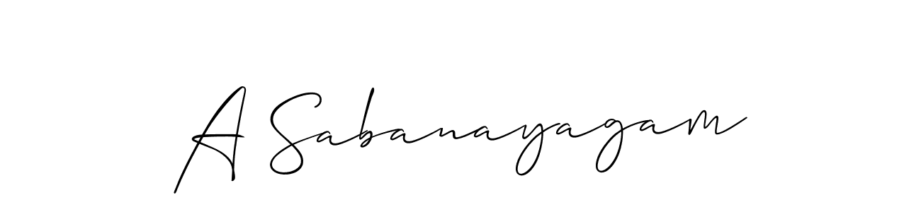 You should practise on your own different ways (Allison_Script) to write your name (A Sabanayagam) in signature. don't let someone else do it for you. A Sabanayagam signature style 2 images and pictures png