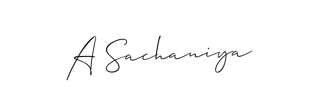 Make a beautiful signature design for name A Sachaniya. Use this online signature maker to create a handwritten signature for free. A Sachaniya signature style 2 images and pictures png