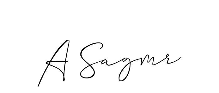 Once you've used our free online signature maker to create your best signature Allison_Script style, it's time to enjoy all of the benefits that A Sagmr name signing documents. A Sagmr signature style 2 images and pictures png