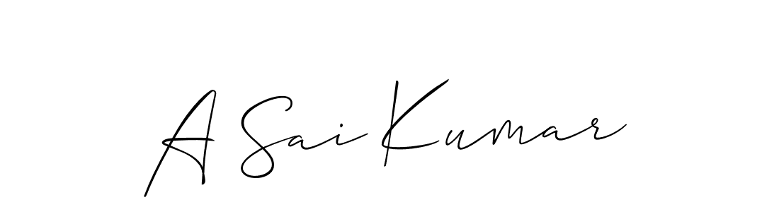 How to make A Sai Kumar name signature. Use Allison_Script style for creating short signs online. This is the latest handwritten sign. A Sai Kumar signature style 2 images and pictures png