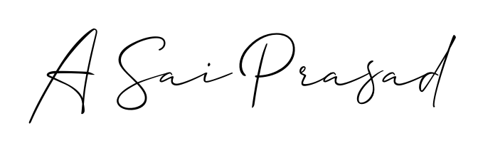 Upgrade your professional image with A Sai Prasad signature created with Allison_Script font. Fast, free, and watermark-free download. A Sai Prasad signature style 2 images and pictures png