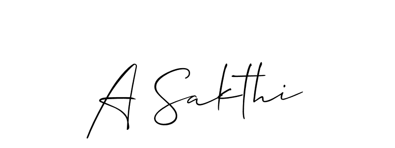 A Sakthi stylish signature style. Best Handwritten Sign (Allison_Script) for my name. Handwritten Signature Collection Ideas for my name A Sakthi. A Sakthi signature style 2 images and pictures png