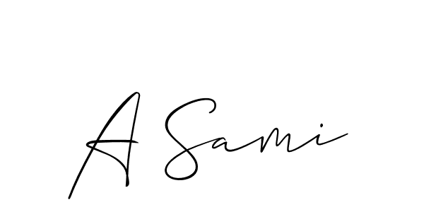 Use a signature maker to create a handwritten signature online. With this signature software, you can design (Allison_Script) your own signature for name A Sami. A Sami signature style 2 images and pictures png