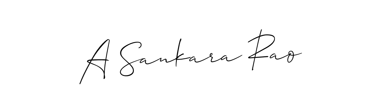 Also You can easily find your signature by using the search form. We will create A Sankara Rao name handwritten signature images for you free of cost using Allison_Script sign style. A Sankara Rao signature style 2 images and pictures png