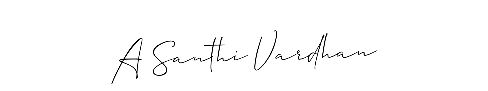 Once you've used our free online signature maker to create your best signature Allison_Script style, it's time to enjoy all of the benefits that A Santhi Vardhan name signing documents. A Santhi Vardhan signature style 2 images and pictures png