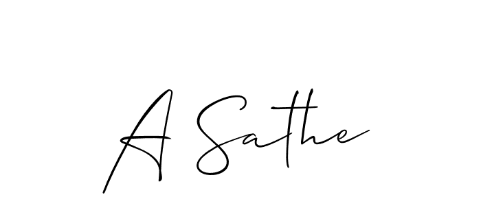 Use a signature maker to create a handwritten signature online. With this signature software, you can design (Allison_Script) your own signature for name A Sathe. A Sathe signature style 2 images and pictures png