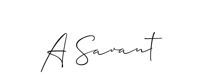 Also You can easily find your signature by using the search form. We will create A Savant name handwritten signature images for you free of cost using Allison_Script sign style. A Savant signature style 2 images and pictures png