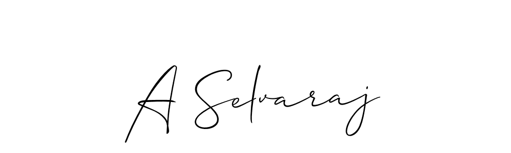 Make a short A Selvaraj signature style. Manage your documents anywhere anytime using Allison_Script. Create and add eSignatures, submit forms, share and send files easily. A Selvaraj signature style 2 images and pictures png