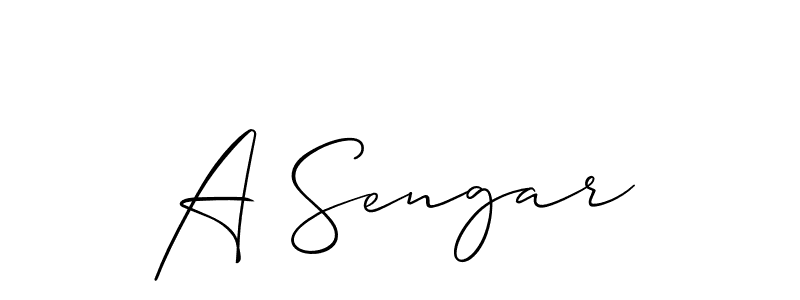 How to make A Sengar name signature. Use Allison_Script style for creating short signs online. This is the latest handwritten sign. A Sengar signature style 2 images and pictures png