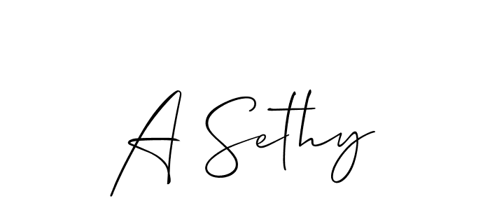 A Sethy stylish signature style. Best Handwritten Sign (Allison_Script) for my name. Handwritten Signature Collection Ideas for my name A Sethy. A Sethy signature style 2 images and pictures png