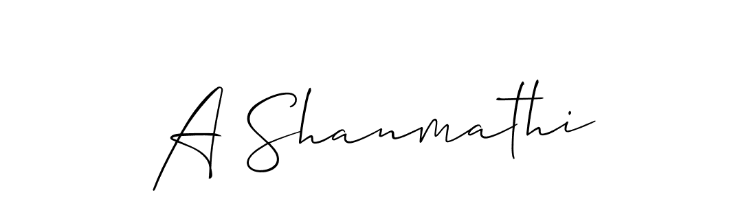 Make a beautiful signature design for name A Shanmathi. Use this online signature maker to create a handwritten signature for free. A Shanmathi signature style 2 images and pictures png