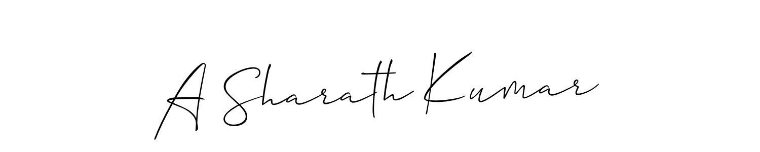 Also You can easily find your signature by using the search form. We will create A Sharath Kumar name handwritten signature images for you free of cost using Allison_Script sign style. A Sharath Kumar signature style 2 images and pictures png