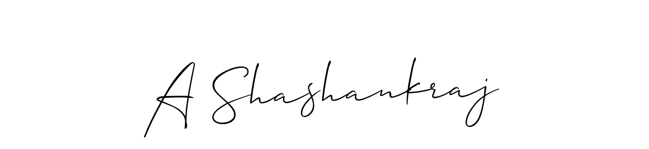 Use a signature maker to create a handwritten signature online. With this signature software, you can design (Allison_Script) your own signature for name A Shashankraj. A Shashankraj signature style 2 images and pictures png