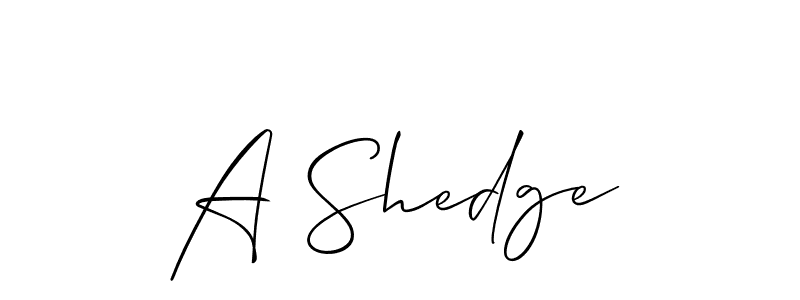 How to Draw A Shedge signature style? Allison_Script is a latest design signature styles for name A Shedge. A Shedge signature style 2 images and pictures png