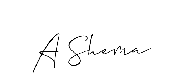Use a signature maker to create a handwritten signature online. With this signature software, you can design (Allison_Script) your own signature for name A Shema. A Shema signature style 2 images and pictures png