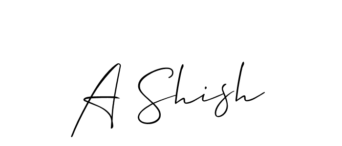 Similarly Allison_Script is the best handwritten signature design. Signature creator online .You can use it as an online autograph creator for name A Shish. A Shish signature style 2 images and pictures png