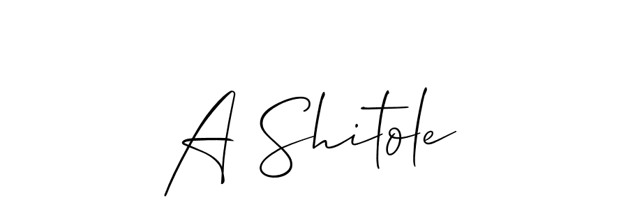 Check out images of Autograph of A Shitole name. Actor A Shitole Signature Style. Allison_Script is a professional sign style online. A Shitole signature style 2 images and pictures png