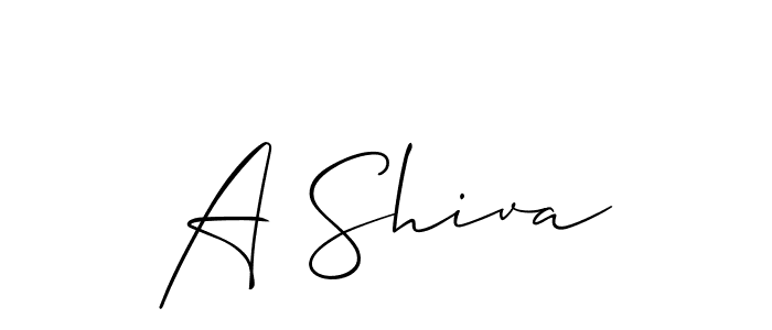 Also You can easily find your signature by using the search form. We will create A Shiva name handwritten signature images for you free of cost using Allison_Script sign style. A Shiva signature style 2 images and pictures png