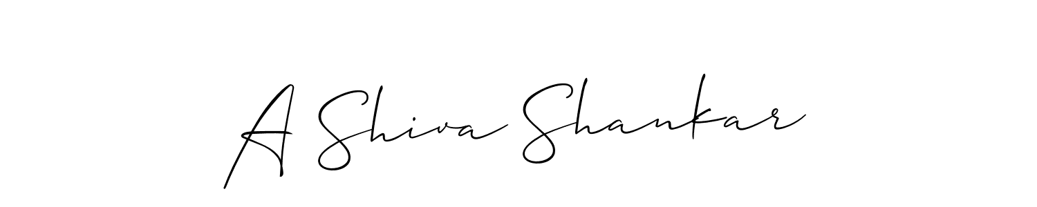 It looks lik you need a new signature style for name A Shiva Shankar. Design unique handwritten (Allison_Script) signature with our free signature maker in just a few clicks. A Shiva Shankar signature style 2 images and pictures png