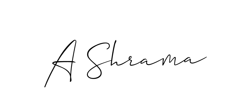 Best and Professional Signature Style for A Shrama. Allison_Script Best Signature Style Collection. A Shrama signature style 2 images and pictures png