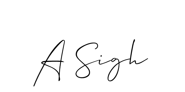 How to Draw A Sigh signature style? Allison_Script is a latest design signature styles for name A Sigh. A Sigh signature style 2 images and pictures png