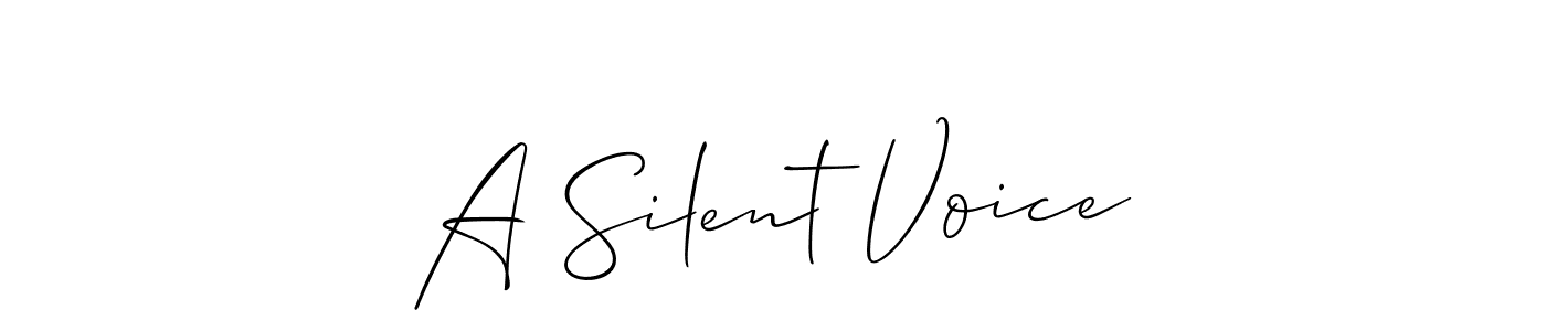 Also we have A Silent Voice name is the best signature style. Create professional handwritten signature collection using Allison_Script autograph style. A Silent Voice signature style 2 images and pictures png