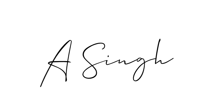 Also You can easily find your signature by using the search form. We will create A Singh name handwritten signature images for you free of cost using Allison_Script sign style. A Singh signature style 2 images and pictures png
