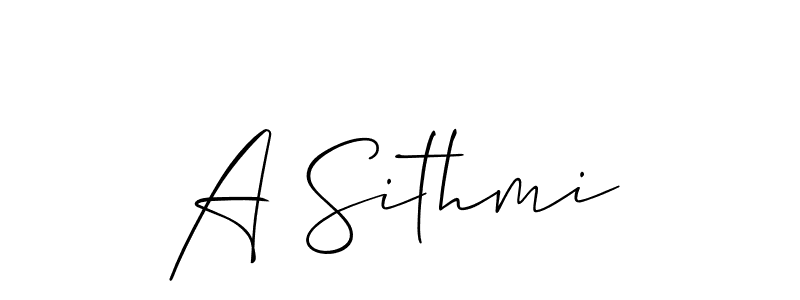 A Sithmi stylish signature style. Best Handwritten Sign (Allison_Script) for my name. Handwritten Signature Collection Ideas for my name A Sithmi. A Sithmi signature style 2 images and pictures png