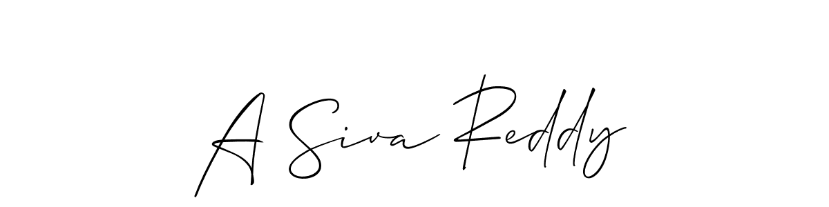 Design your own signature with our free online signature maker. With this signature software, you can create a handwritten (Allison_Script) signature for name A Siva Reddy. A Siva Reddy signature style 2 images and pictures png