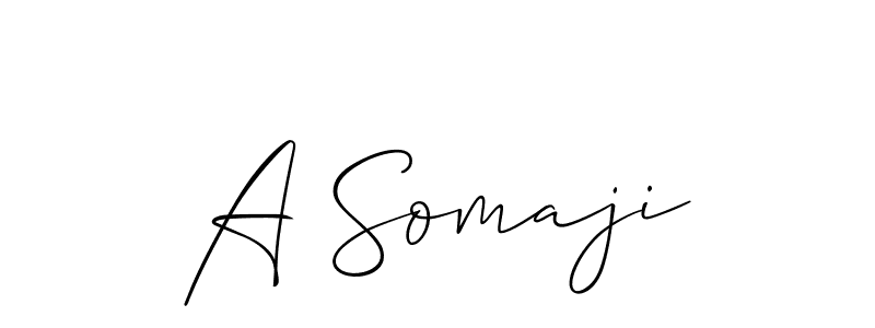 How to make A Somaji name signature. Use Allison_Script style for creating short signs online. This is the latest handwritten sign. A Somaji signature style 2 images and pictures png