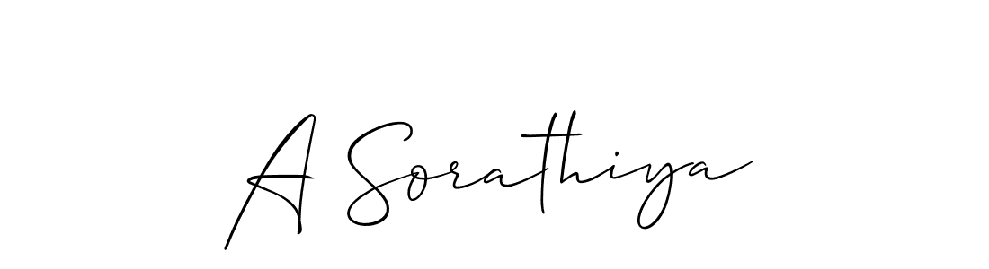 It looks lik you need a new signature style for name A Sorathiya. Design unique handwritten (Allison_Script) signature with our free signature maker in just a few clicks. A Sorathiya signature style 2 images and pictures png