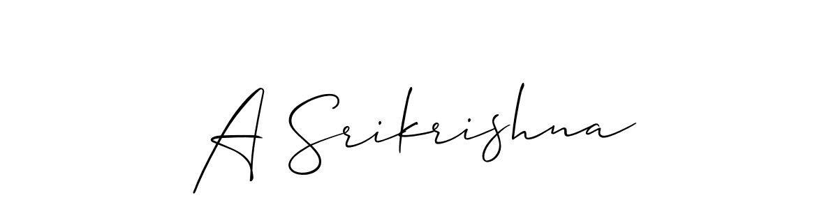 You can use this online signature creator to create a handwritten signature for the name A Srikrishna. This is the best online autograph maker. A Srikrishna signature style 2 images and pictures png