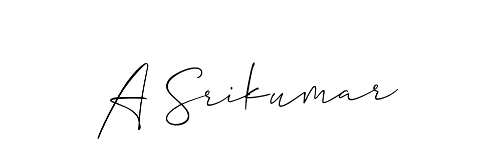 Use a signature maker to create a handwritten signature online. With this signature software, you can design (Allison_Script) your own signature for name A Srikumar. A Srikumar signature style 2 images and pictures png