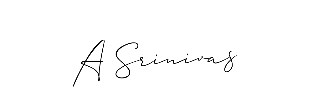 How to make A Srinivas name signature. Use Allison_Script style for creating short signs online. This is the latest handwritten sign. A Srinivas signature style 2 images and pictures png