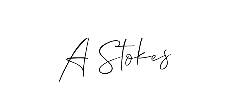 How to Draw A Stokes signature style? Allison_Script is a latest design signature styles for name A Stokes. A Stokes signature style 2 images and pictures png